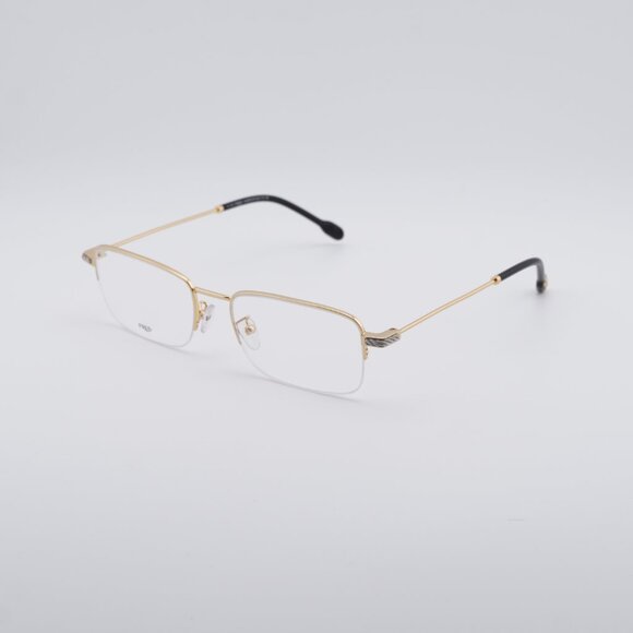 Fred FG50007U 030 Eyeglasses Gold 56mm Rectangle Frame - Picture 7 of 9